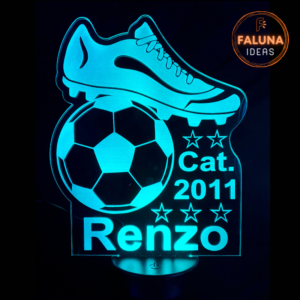 Lámpara Led de Fútbol personalizada