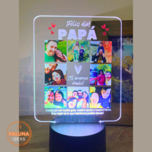 Lámpara Led en acrílico con impresión UV