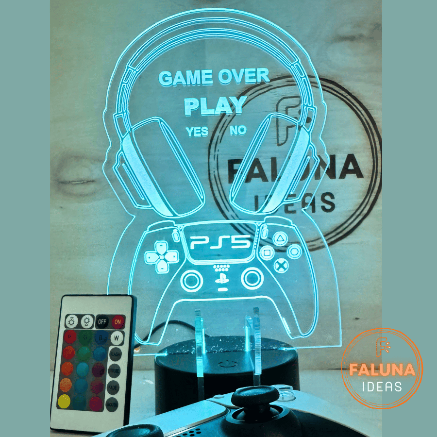 Lámpara Soporte Mando Control Play - para amantes de los video Juegos - Imagen 4